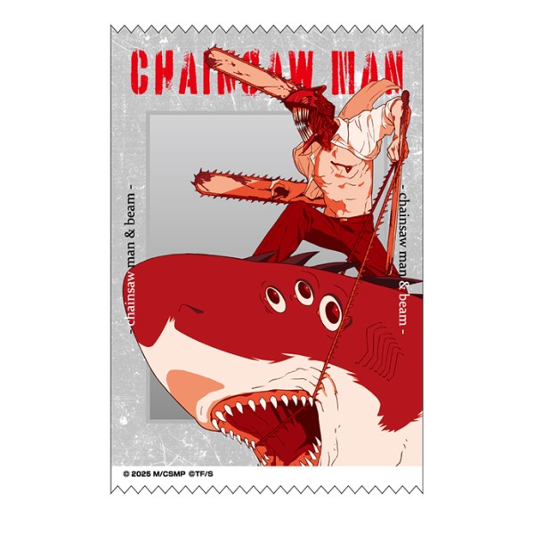 【予約商品】劇場版『チェンソーマン レゼ篇』サテンクロスステッカー /(9)チェンソーマン&ビーム ※2026年4月
