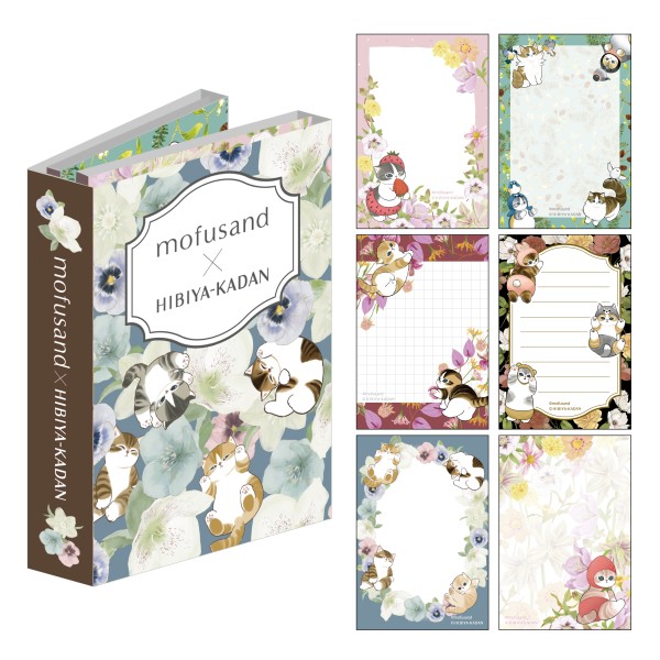 【予約商品】mofusand×日比谷花壇 パタパタメモ / Winter ※2026年4月