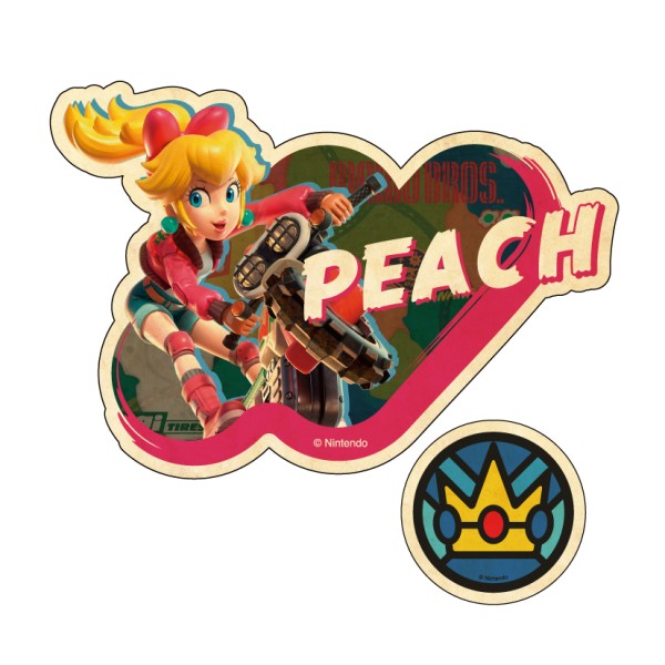 【予約商品】マリオカート ワールド トラベルステッカー2枚セット /(2)ピーチ ※2026年6月
