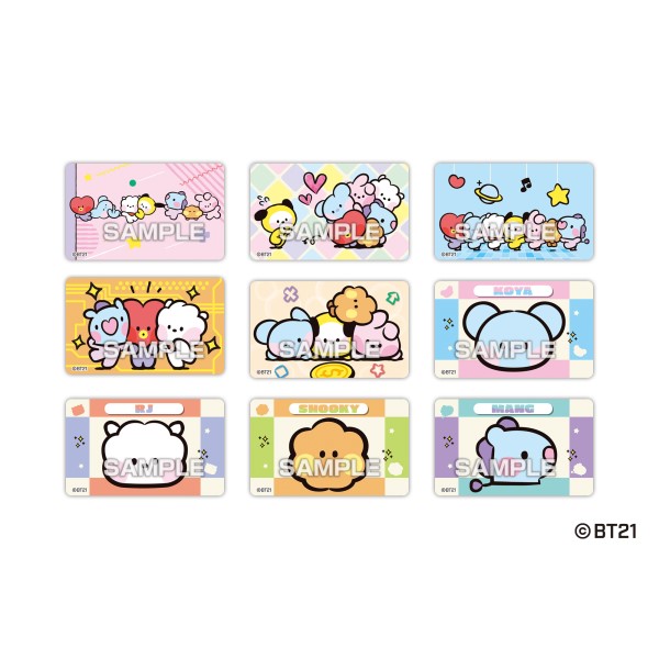 BT21 minini デコステッカーガムつき【1BOX 20パック入り】 ｜ エンスカイショップ