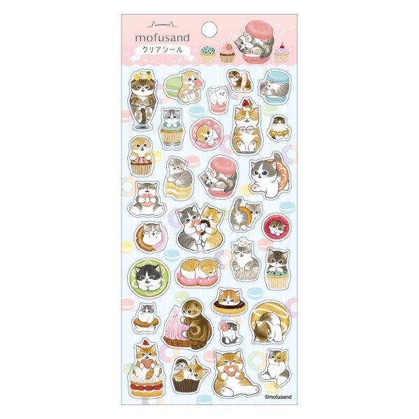 【予約商品】mofusand クリアシール /(8) ※再販出荷予定:2026年1月