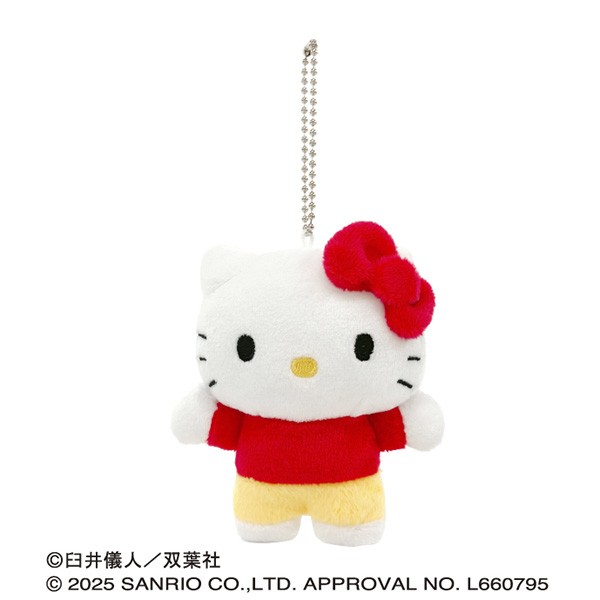 【予約商品】クレヨンしんちゃん×サンリオキャラクターズ ぬいぐるみマスコット /(2)ハローキティ 赤 ※2025年7月