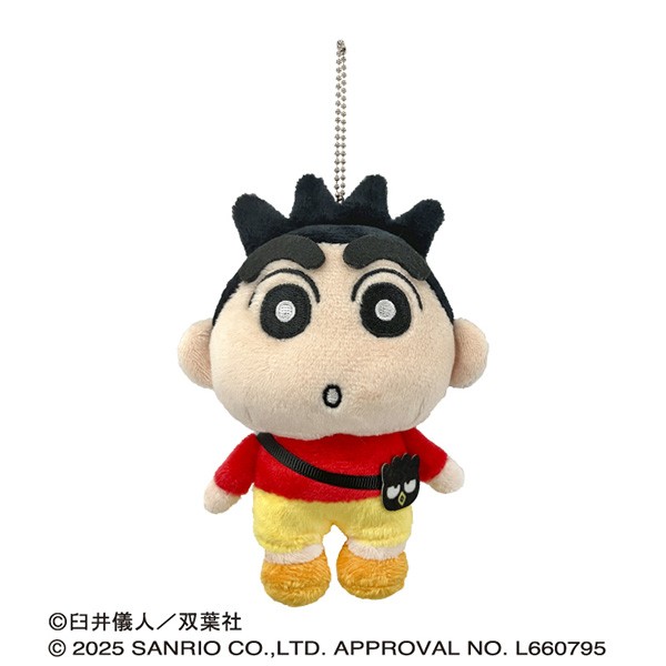 【予約商品】クレヨンしんちゃん×サンリオキャラクターズ ぬいぐるみマスコット /(3)しんちゃん(バッドばつ丸) ※2025年7月