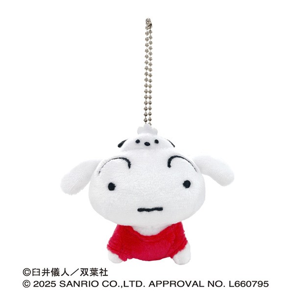 【予約商品】クレヨンしんちゃん×サンリオキャラクターズ ぬいぐるみマスコット /(5)シロ(ポチャッコ) ※2025年7月
