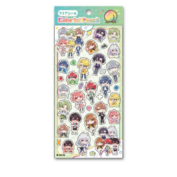 【予約商品】カラフルピーチ クリアシール /(5) ※2025年8月