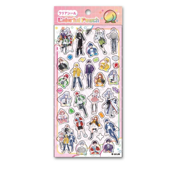 【予約商品】カラフルピーチ クリアシール /(6) ※2025年8月