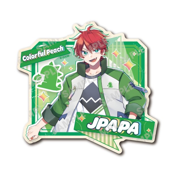 【予約商品】カラフルピーチ トラベルステッカー / じゃぱぱ(2) ※2025年8月