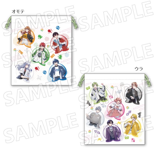 【予約商品】カラフルピーチ 巾着 /(3) ※2025年8月