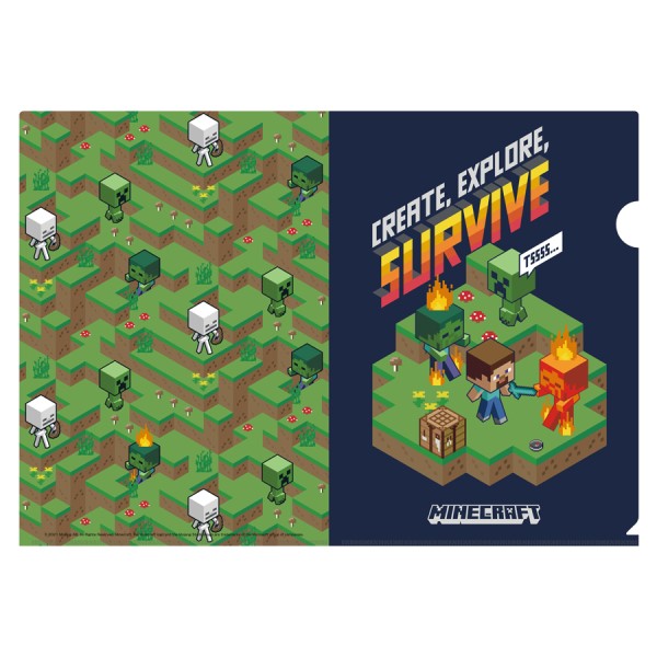 【予約商品】MINECRAFT マインクラフト A4クリアファイル /(B) ※再販出荷予定:2025年7月下旬