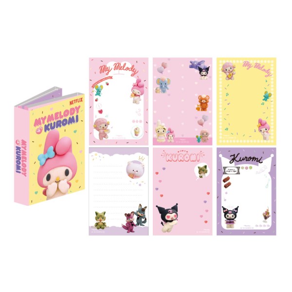 【予約商品】Netflixシリーズ「My Melody & Kuromi」 パタパタメモ /(1) ※2025年9月