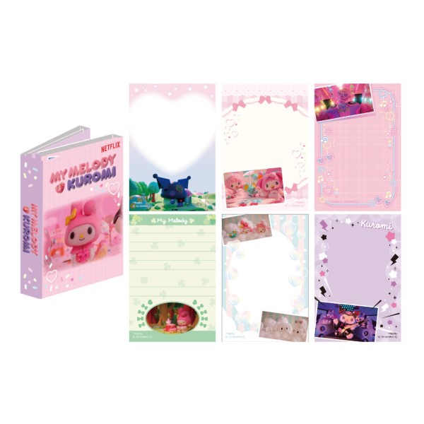 【予約商品】Netflixシリーズ「My Melody & Kuromi」 パタパタメモ /(2) ※2025年9月