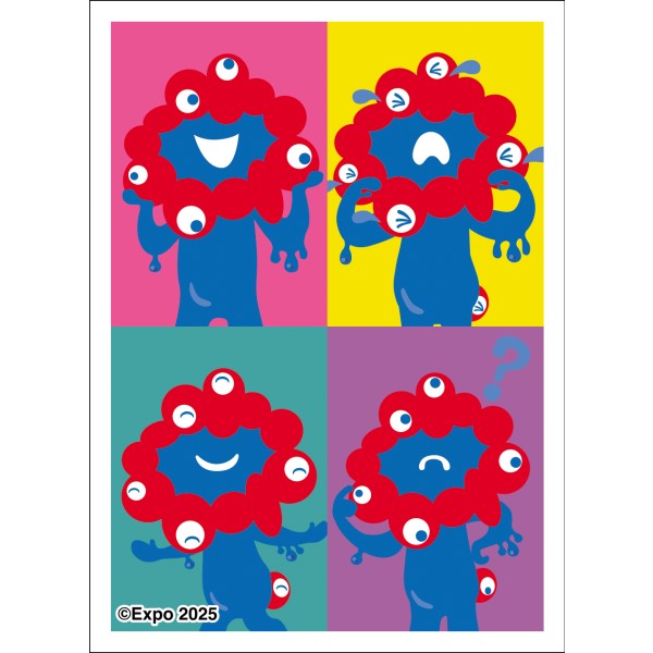 大阪・関西万博公式キャラクター ミャクミャク キャラクタースリーブ / ポップアート(EN-1528)