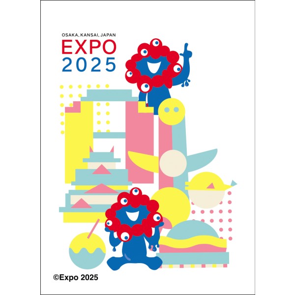 大阪・関西万博公式キャラクター ミャクミャク キャラクタースリーブ / レトロポップ(EN-1529)