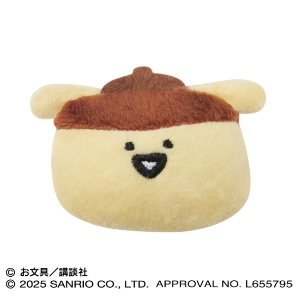 ポムポムプリン×お文具といっしょ もふもふバッジ /(2)プリンさん