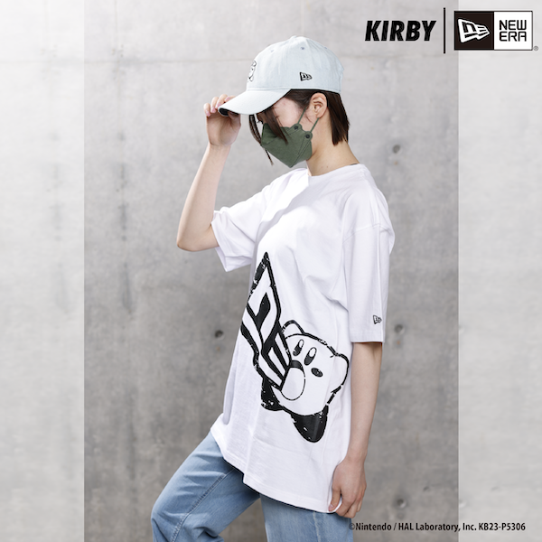 KIRBY NEW ERA コラボ半袖コットンTシャツ / Sサイズ ☆受注生産商品