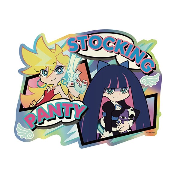 【予約商品】New PANTY & STOCKING with GARTERBELT プリズムトラベルステッカー /(3)パンティ&ストッキング ※2026年1月