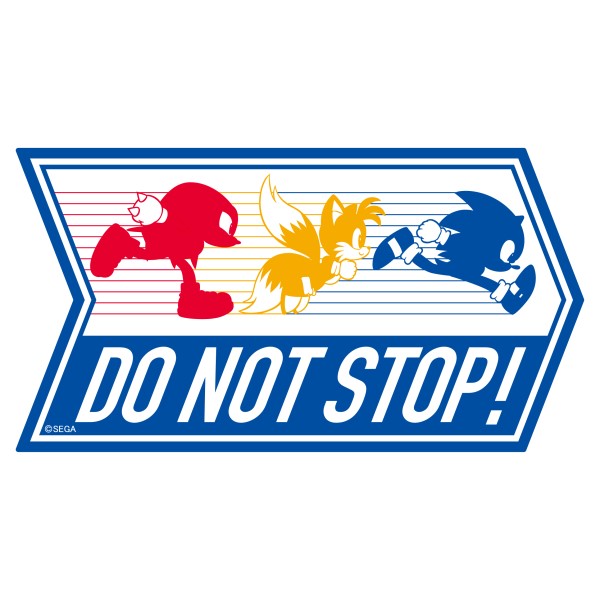 ソニック・ザ・ヘッジホッグ 注意表記ステッカー /(8)