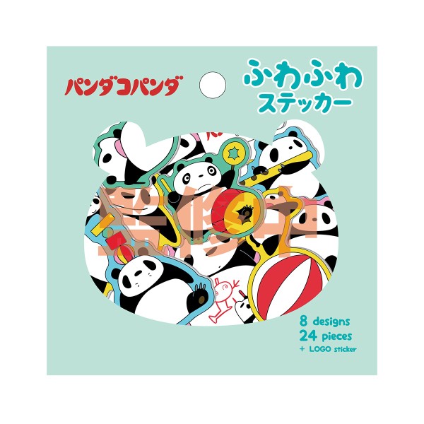 【予約商品】パンダコパンダ ふわふわステッカー ※2026年1月
