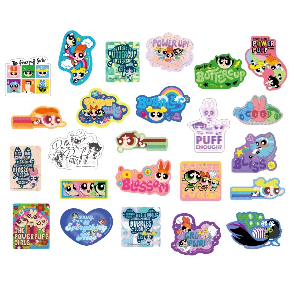 【予約商品】パワーパフガールズ ニコいりステッカー【1BOX 12パック入り】 ※2025年12月下旬