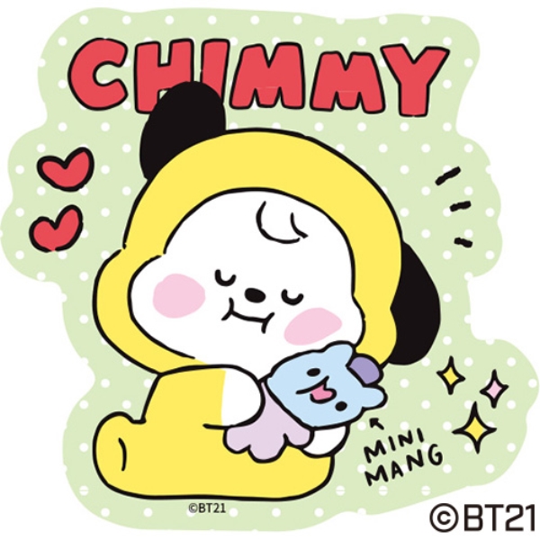 Bt21 ダイカットステッカーミニ My Little Buddy 5 Chimmy エンスカイショップ