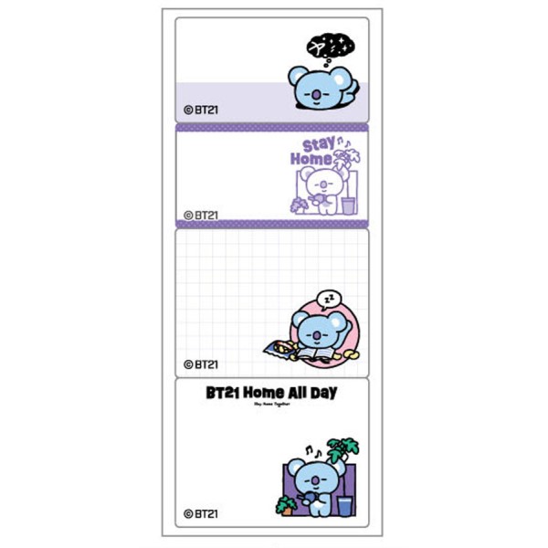 BT21 スケジュールメモふせん /(1)KOYA ｜ エンスカイショップ