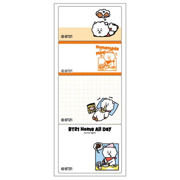 BT21 スケジュールメモふせん /(2)RJ ｜ エンスカイショップ