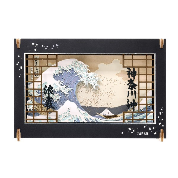 【予約商品】PAPER THEATER(ペーパーシアター)-ウッドスタイル- / 神奈川沖浪裏 PT-WL36 ※2026年1月
