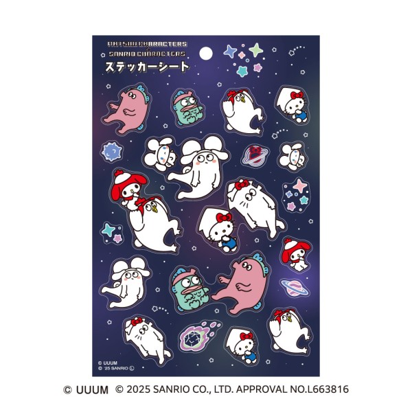 はじめまして松尾です×サンリオキャラクターズ ステッカーシート / 宇宙
