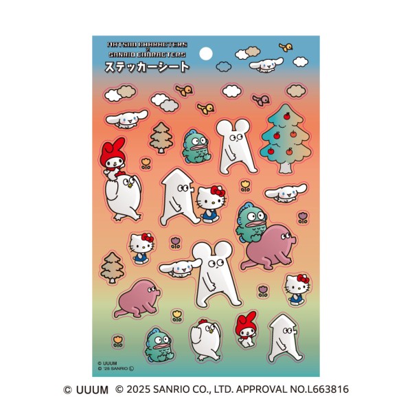 はじめまして松尾です×サンリオキャラクターズ ステッカーシート / 夕焼け
