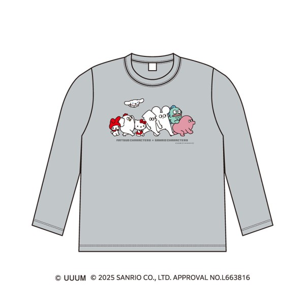 はじめまして松尾です×サンリオキャラクターズ ロングスリーブTシャツ