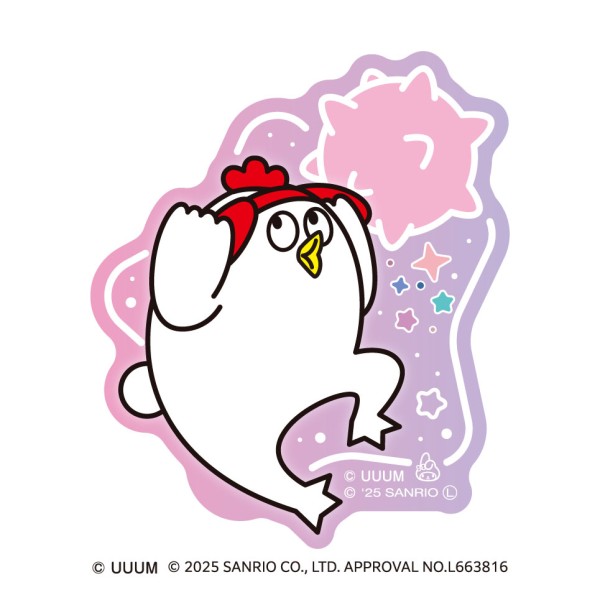 はじめまして松尾です×サンリオキャラクターズ ダイカットステッカー / ニワトリ