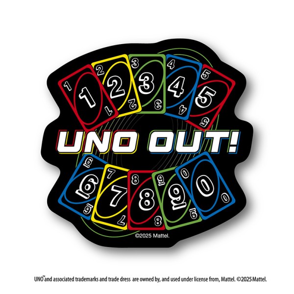 【予約商品】UNO ダイカットステッカーミニ / UNO OUT! ※2026年3月