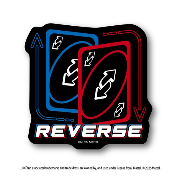 【予約商品】UNO ダイカットステッカーミニ / REVERSE ※2026年3月