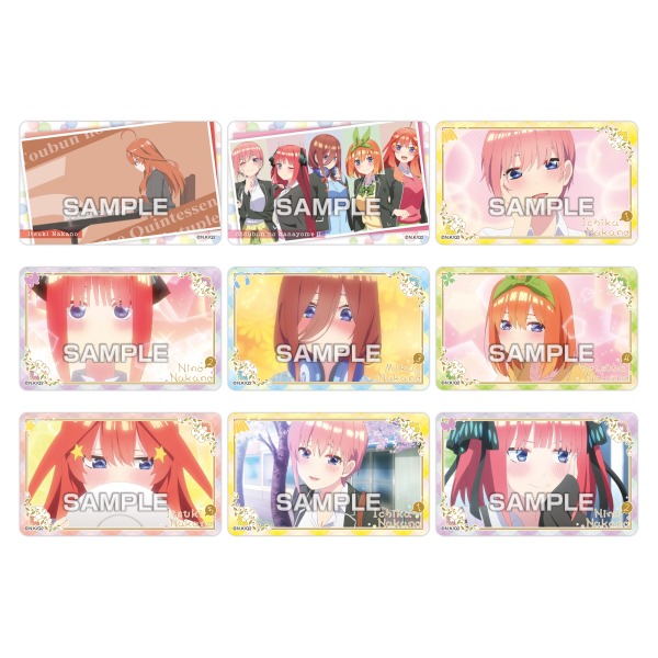 五等分の花嫁∬ デコステッカー ガムつき【1BOX 20パック入り