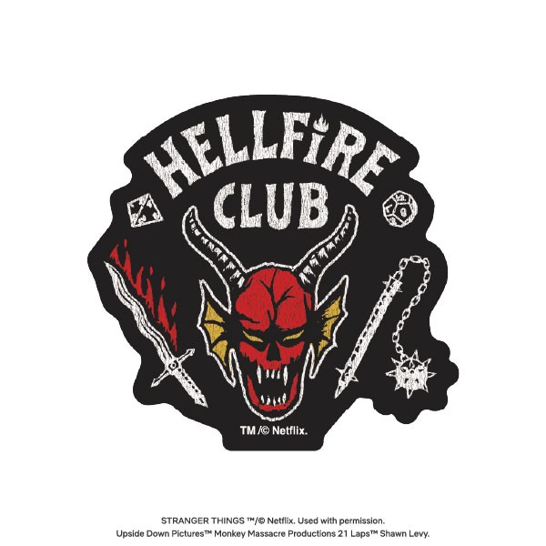 【予約商品】STRANGER THINGS STICKER / HELLFIRE CLUB MARK ※2026年1月下旬