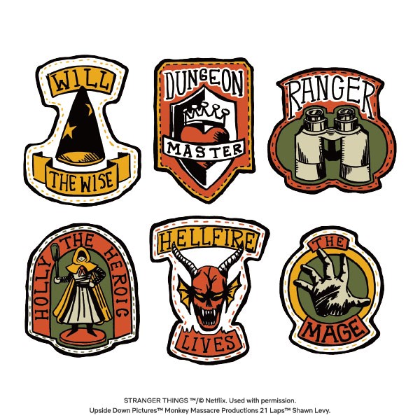 【予約商品】STRANGER THINGS ワッペンバッジコレクション【1BOX 6パック入り】 ※2026年1月下旬
