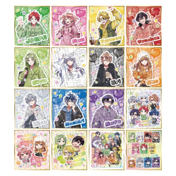 【予約商品】カラフルピーチ 色紙コレクション からぴちピクニック【1BOX 16パック入り】 ※2026年4月